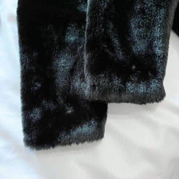 JOVONNA LONDON CREAM BLACK COLORBLOCK FAUX FUR JACKET COAT - 8 (12UK) - Picture 11 of 11